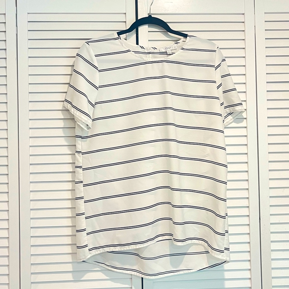 Lightweight Double Stripe Blouse